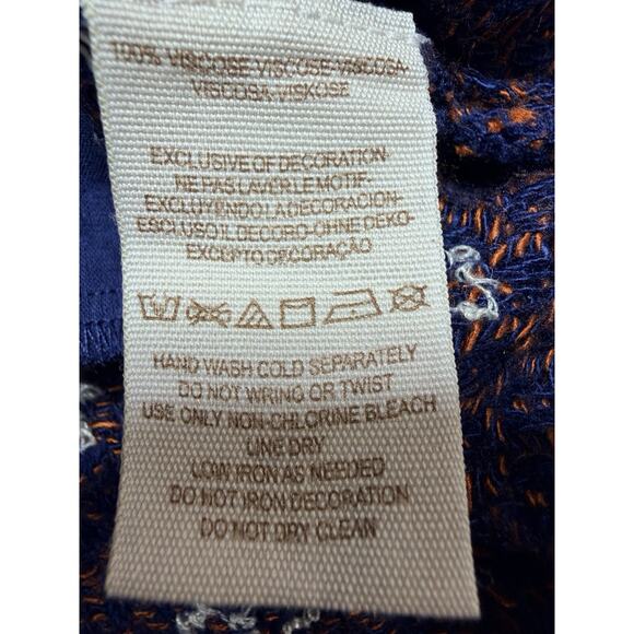 Free People Bead It Midi Dress Sz Large Purple Orange Woven NWT Boho Festival - Picture 6 of 12